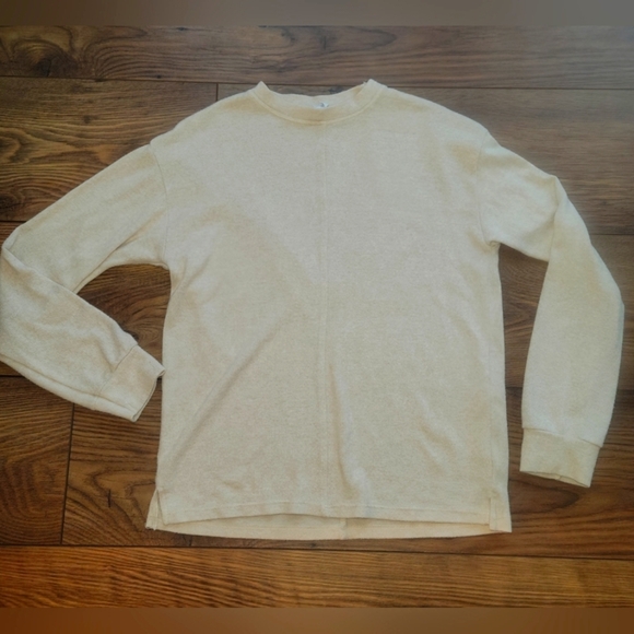 Zara Other - Zara Fleece Feel Beige Crewneck Lighweight Sweater, Size 13-14